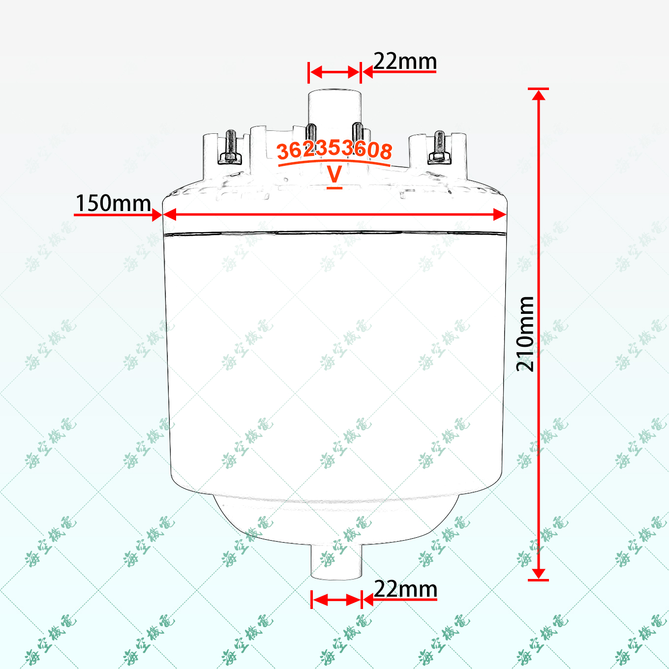 BLOSRFOOH1尺寸图-3kg
