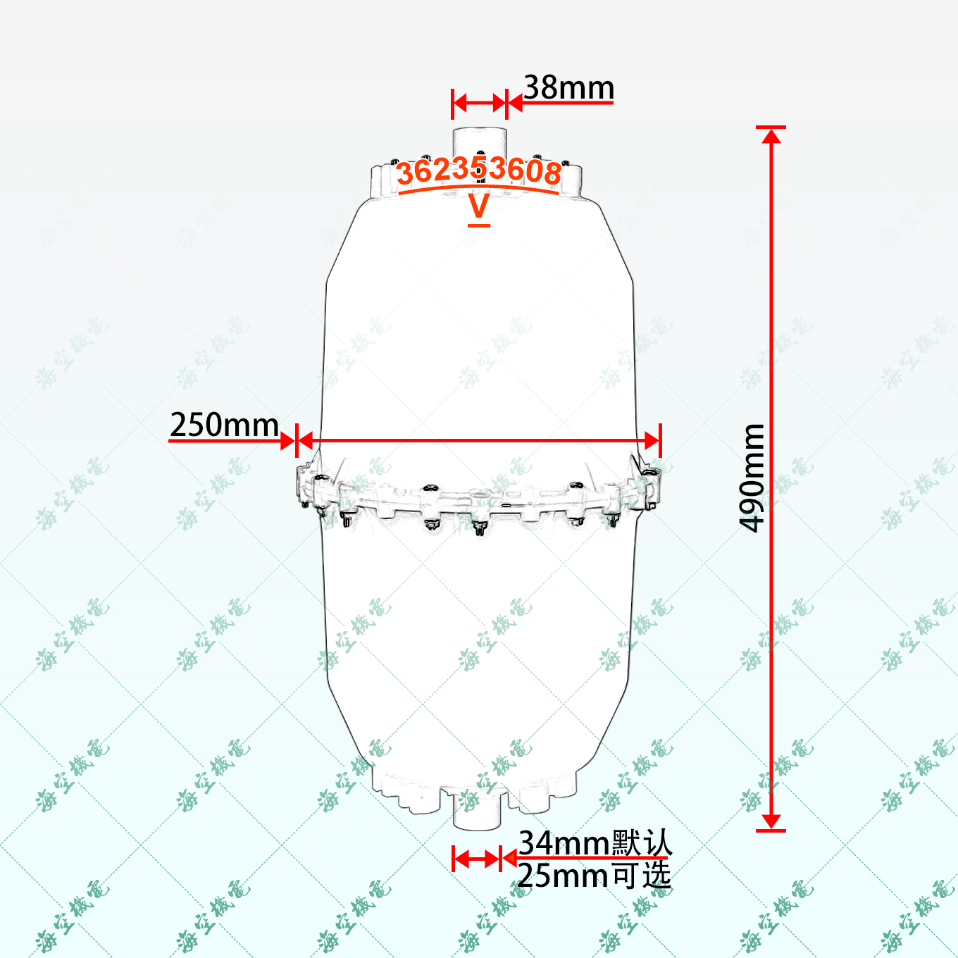 UNT325UB03尺寸图25-30kg